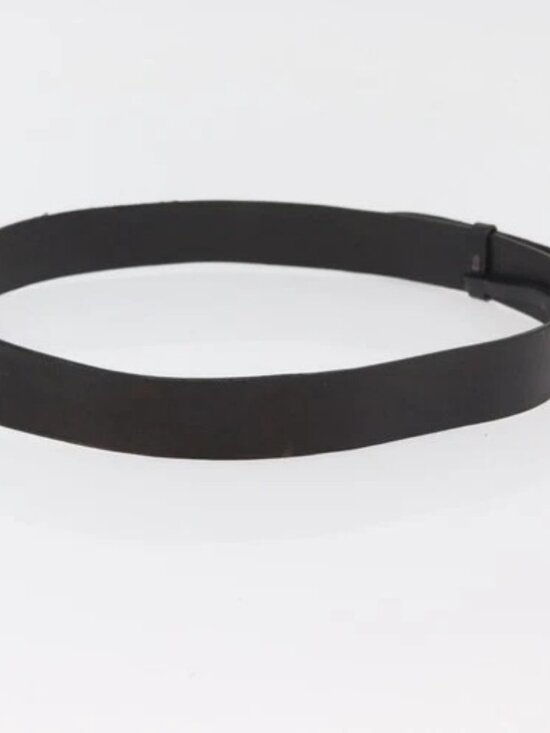 GUCCI GG Canvas Guccissima Belt Leather 2 Set Beige Black Auth bs34884 main image 6